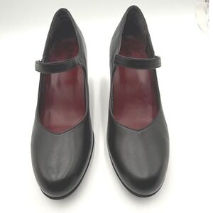 ABEO Vanessa Black Leather Mary Jane Pumps B.I.O.system Comfort Heels 9N